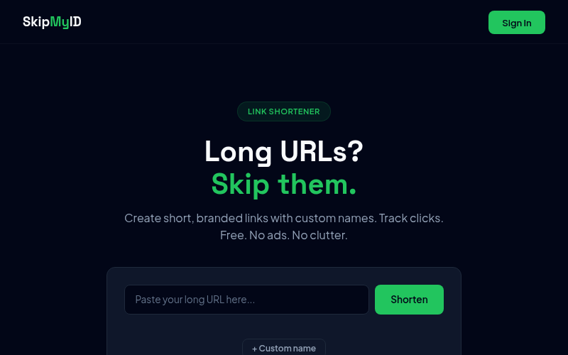 skip.my.id — Short links and microsites
